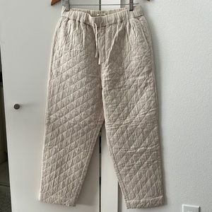 Madewell quilted pants NWT